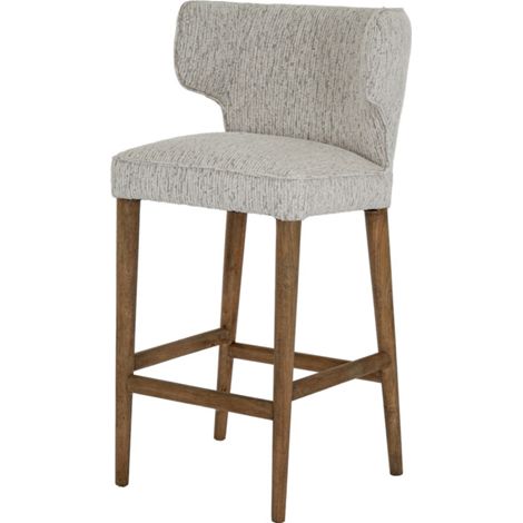 Avia Mist Barstool - Wood - L56 x W61 x H105 cm - Grey