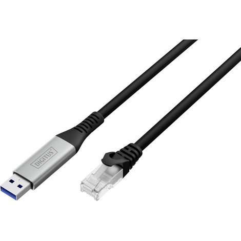 Digitus USB, USB 3.0 Câble adaptateur [1x USB, USB 3.2 Gen 1 (USB 3.0) - 1x RJ45, RJ45 mâle] AK-3006 (1/3)