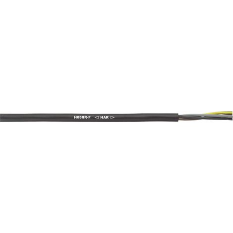 LAPP 1600204 H05RR-F - CÂBLE EN CAOUTCHOUC FLEXIBLE SANS CONDUCTEUR DE PROTECTION - 10 M - CÂBLE EN CAOUTCHOUC FIN POUR L'INTÉRI