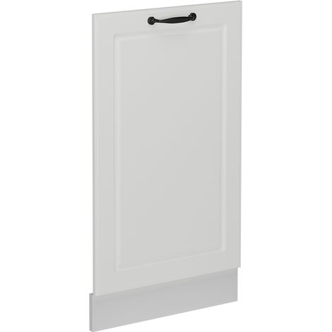 Façade de lave-vaisselle R-Line, Blanc campagne, 45cm sans PT, Vicco