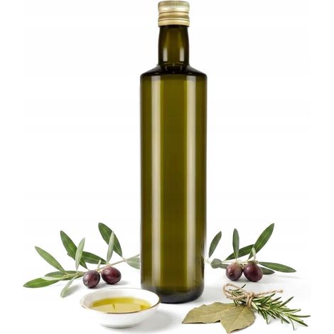 DORICA OLIVE Bottiglia da 500 ml Aceto di olio d'oliva con dosatore antigoccia 0,5 l