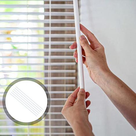 Vente au détail de barres pivotantes, crochets, poignées, barres de traction en alliage d'aluminium et accessoires pour stores vénitiens de 43 cm. (1/5)