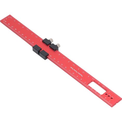 300-mm-Anreißlineal aus Aluminiumlegierung für Holzbearbeitung, Taschenanschlag-Markierungslineal (1/5)