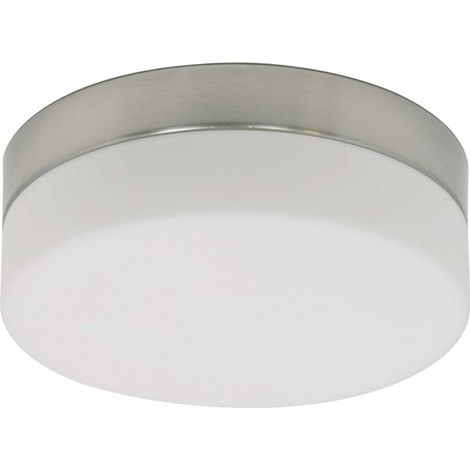 Sienna Ikaro Deckenleuchte Stahl gebürstet, Glas matt IP44 (1/5)
