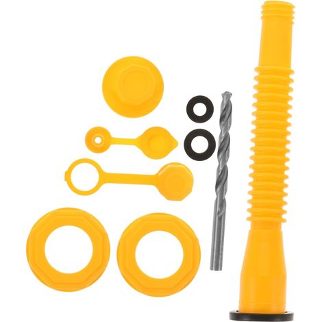Bouchon de protection jaune écrou hexagonal bidon d'essence (1/5)