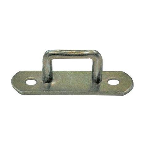 CAVALLOTTO FISSO RETTANGOLARE 926 - ZINCATO GIALLO S.MM 5,0 MM 25X 15- 10 pezzi