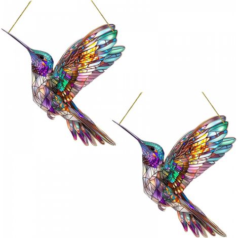 Décorations suspendues de jardin et cour décoration suspendue fenêtre 20 2pcs 20cm Multicolore (1/5)