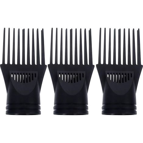 Sollbry 3 Pièces/Ensemble Diffuseur Pour Sèche-Cheveux Diffuseur Sèche-Cheveux Accessoires De Buse Sèche-Cheveux Accessoire Plat Bouche Peigne Électrique Sèche-Cheveux Peigne Noir Embout (1/5)