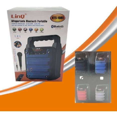 Trade Shop - KTS-1085 TRAGBARER BLUETOOTH-LAUTSPRECHER, FM-RADIO, TF-USB-PLAYER -