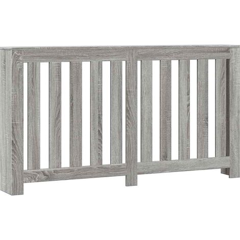 Cache-radiateur sonoma gris 149x20x82 cm bois d'ingénierie (1/5)