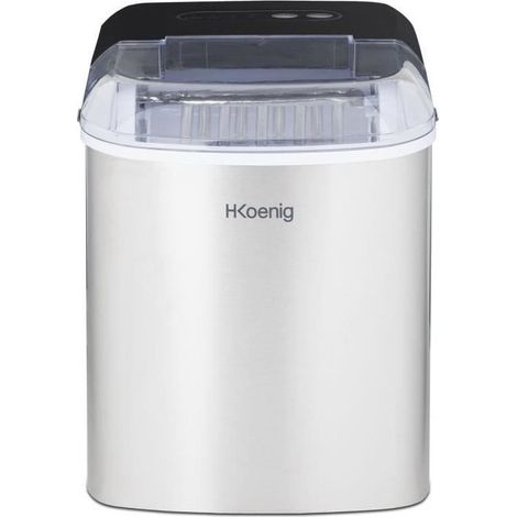 HKoenig ICEK12 Machine à glaçons, 120 W, 12 kg, Acier inoxydable (1/10)