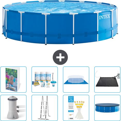 Intex Piscine Tubulaire Ronde - 457x122 cm - 9-pièces  S632