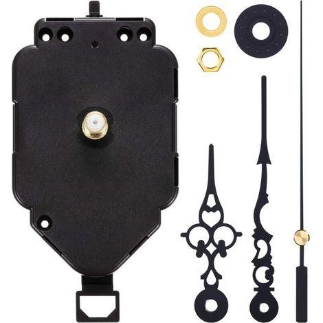 23mm Quartz Pendulum Clock Movement – Replacement Mechanism for Handcrafted Clocks – 68/98/100mm Plastic and Aluminum Hands (1/5)