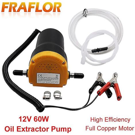 Pompe à huile moteur électrique 12 V pour extracteur de fluide diesel, pompe d'aspiration pour transfert de carburant et récupération d'huile.