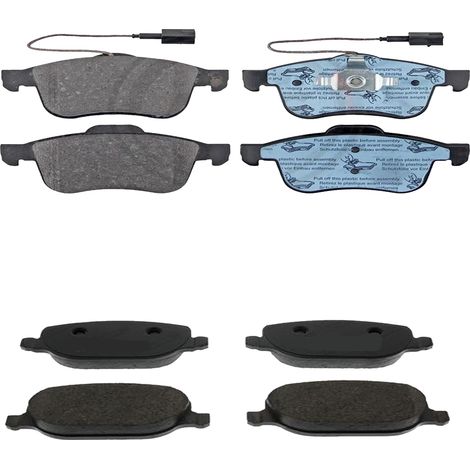 KIT PASTIGLIE FRENO ANTERIORI E POSTERIORI compatibile con Alfa Romeo 159 / PASTIGLIE FRENANTI AUTO OEM FDB4206FDB1805,FDB1796 / SOSTITUZIONE DIRETTA / BASSA POLVERE / SILENZIOSO