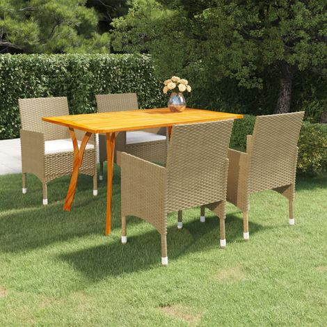 5-tlg. Garten-Essgruppe Beige (1/5)