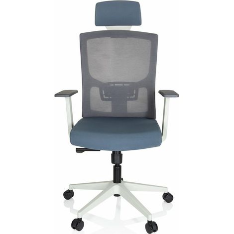 Chaise de bureau / siege pivotant CAPTIVO BASE W tissu / tissu maille gris hjh OFFICE