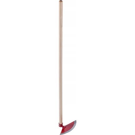 KADAX Hacke mit Metallkopf, Gartenhacke mit Stiel aus Holz, 23 cm, Rot