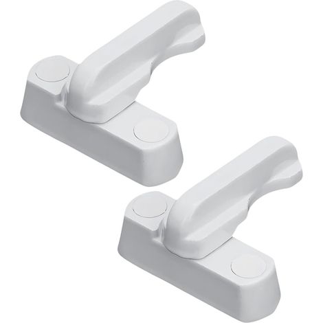 Cerraduras de seguridad para ventanas y puertas de PVC, pack de 2, resistentes y fáciles de instalar, seguridad para hogar, buzón y entradas