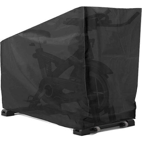 Housse de vélo d'appartement en tissu Oxford 210D, imperméable et anti-poussière, pliable, pour vélo d'intérieur, avec sac de rangement intégré. (1/5)