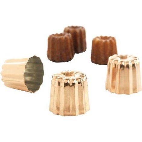 Patisse Stampo per Cannelé Bordolese in Rame 5 cm