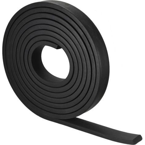 Bande Étanchéité Solide Rectangle Caoutchouc 30mm Large 10mm Épais Noir - 4m (1/5)