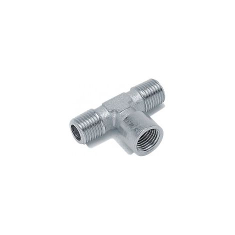 RACCORDO A T FILETTATO MFM 1/8" 1/4" 3/8" 1/2" 3/4" 3/8"