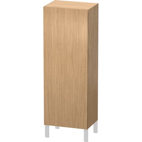 Armadio semi-alto Duravit L-Cube, larghezza 500 mm, profondità 363 mm, 1 anta, cerniera a destra, colorazione: Rovere europeo Decorazione quercia - LC1179R5252 (1/4)