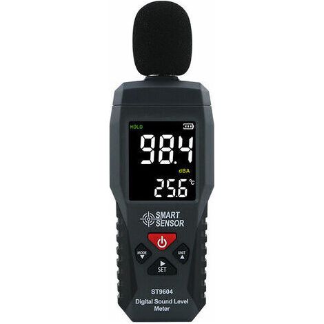 Enregistreur de Niveau Sonore Testeur du Bruit Sonomètre Audionumérique Sonomètre 30-130dB Luxmètre (1/5)