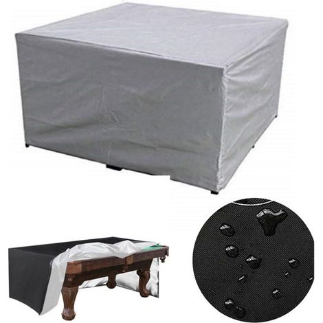 Telo di copertura per tavolo da biliardo (225x116x82 cm) – Impermeabile, resistente ai raggi UV, antipolvere, protezione per mobili da giardino. (1/5)