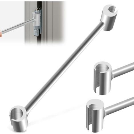 BUNTHAUS Outil de réglage de charnière 14-19mm – Clé à double tête en acier – Longueur 21 cm pour portes coupe-feu – Réduction de la fatigue des mains (1/4)