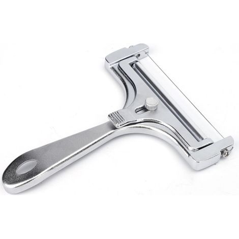 Trancheur à fromage réglable en épaisseur, coupe-fromage multifonction avec lame en acier inoxydable, outil de cuisine pratique pour fromage à pâte dure, accessoire de table précis (1/3)