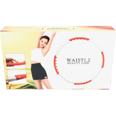 Naria Waist 1.2 Beauty Line Hula Hoop Misura regolabile bianco / rosso