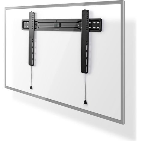 Soporte de pared fijo para TV  37-70"  Peso máximo de pantalla soportado: 35 kg  Distancia mínima a la pared: 18 mm  Acero  Negro