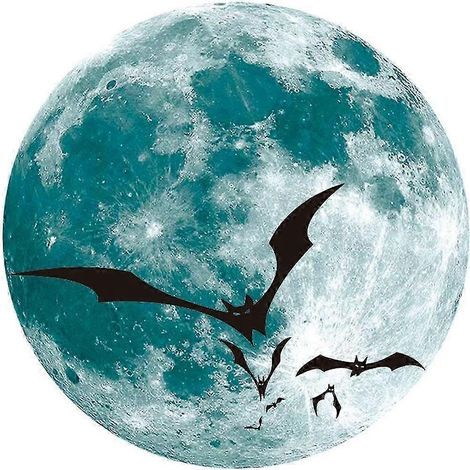 Sticker mural décoratif lumineux pour chambre d'enfant, décoration d'Halloween, adhésif pour plafond ou mur, porte, fenêtre, chambre, fête-bloodsucking bat (1/5)