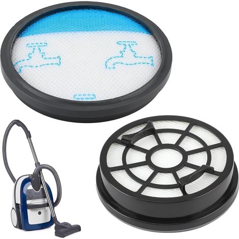 2 Lot Filtre Aspirateur pour Rowenta Swift Power Cyclonic RO2910EA RO2913EA RO2932EA RO2910EA, Remplacement pour Aspirateur, Post-Filtres Lavables pour Rowenta RO2933EA RO2957EA (1/5)
