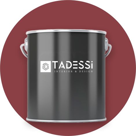 TADESSI Wandfarbe Rot - Mahagoni - abwaschbare Innenfarbe matt - Dispersionsfarbe - Geruchsarm und Lösemittelfrei (1/5)
