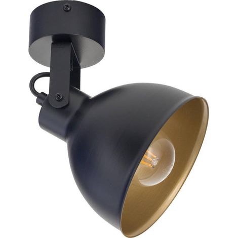 Sigma MARS lámpara de techo negro y dorado 15 cm