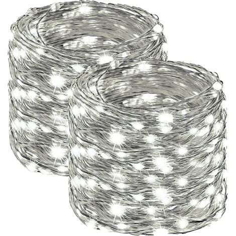 Guirlande Lumineuse Solaire - 200 LED - 22 M - 8 Modes - Étanche IP65 - Pour Jardin Extérieur - Lot de 2 (1/5)
