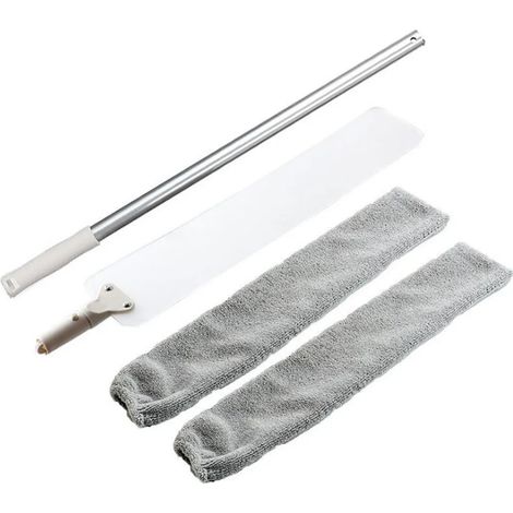 Cepillo de limpieza de huecos, plumero extensible, retráctil y lavable, plumero de microfibra, reutilizable para el hogar, dormitorio, cocina, cepillo de limpieza