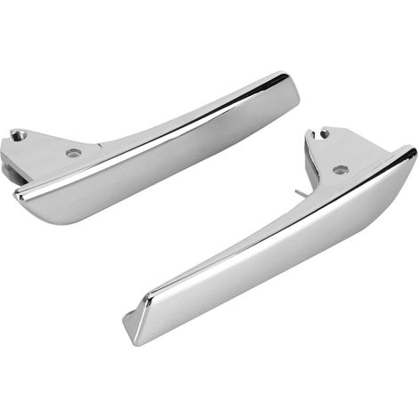 Poignée de Porte Intérieure de Voiture, Poignée de Porte Intérieure avec Vis 2 Pièces ABS Argent Poignées de Intérieures Automobiles 15920696 (1/4)