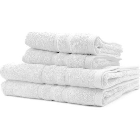 2 Serviettes de bain TODAY 50x90 + 2 Draps de bain 70x130 cm 100% Coton - Craie (1/3)