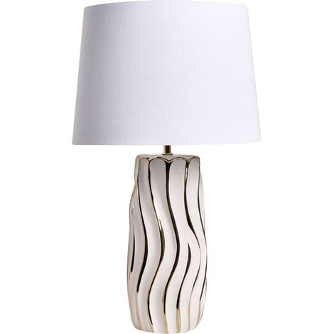 Tischlampe PATUCA Keramik Weiß