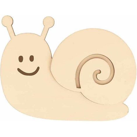 Objet décoratif - Escargot - 15x11,5 cm - Bois clair - Intérieur - Mixte (1/2)