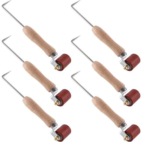 6X Rouleau de Joint, Rouleau de Joint en Silicone de 40 mm avec Rouleau de DéTail en Laiton de 6 Mm, pour de Toiture Monocouche en PVC/EPDM B (1/4)