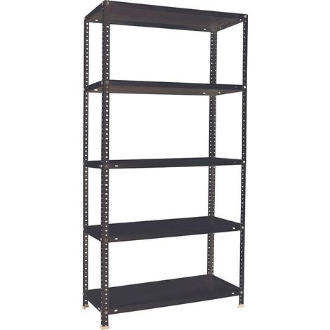Simonrack Leichtregal Metall Anthrazit 5 Ebenen