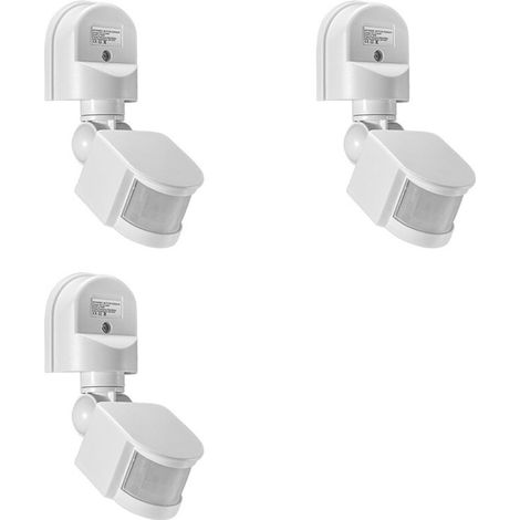 détecteurs de mouvement AC110-240V, détecteurs de lumière infrarouge automatiques, détecteurs de mouvement, détecteurs d'interrupteur d'éclairage extérieur (1/3)