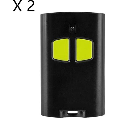 Lot de 2 Télécommandes de Portail 2 Canaux (433.92 MHz) - Code Roulant Avancé 128 bits, Compatibles avec Benincà TO.GO 2VA (1/2)