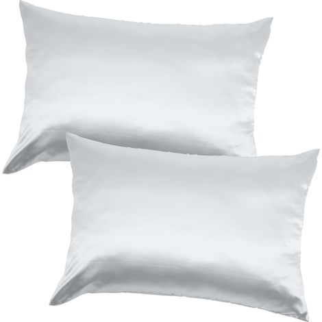 Kissenbezug Polyester Schlafzimmer Schutz 2stücke Aus Einfarbiger Für Als Ersatz Mit (1/5)