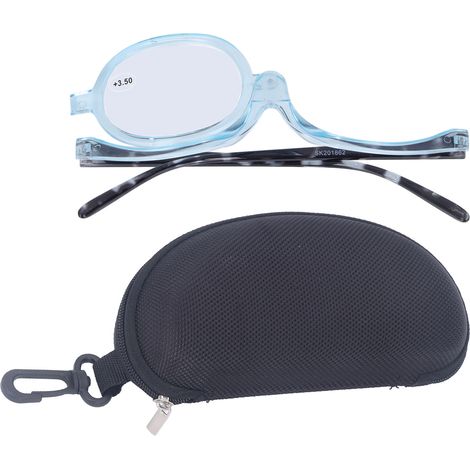 Lunettes de maquillage à miroir grossissant 3.50, lecture et cosmétique, unilatérales, pour spectacle, accessoire pratique. (1/5)